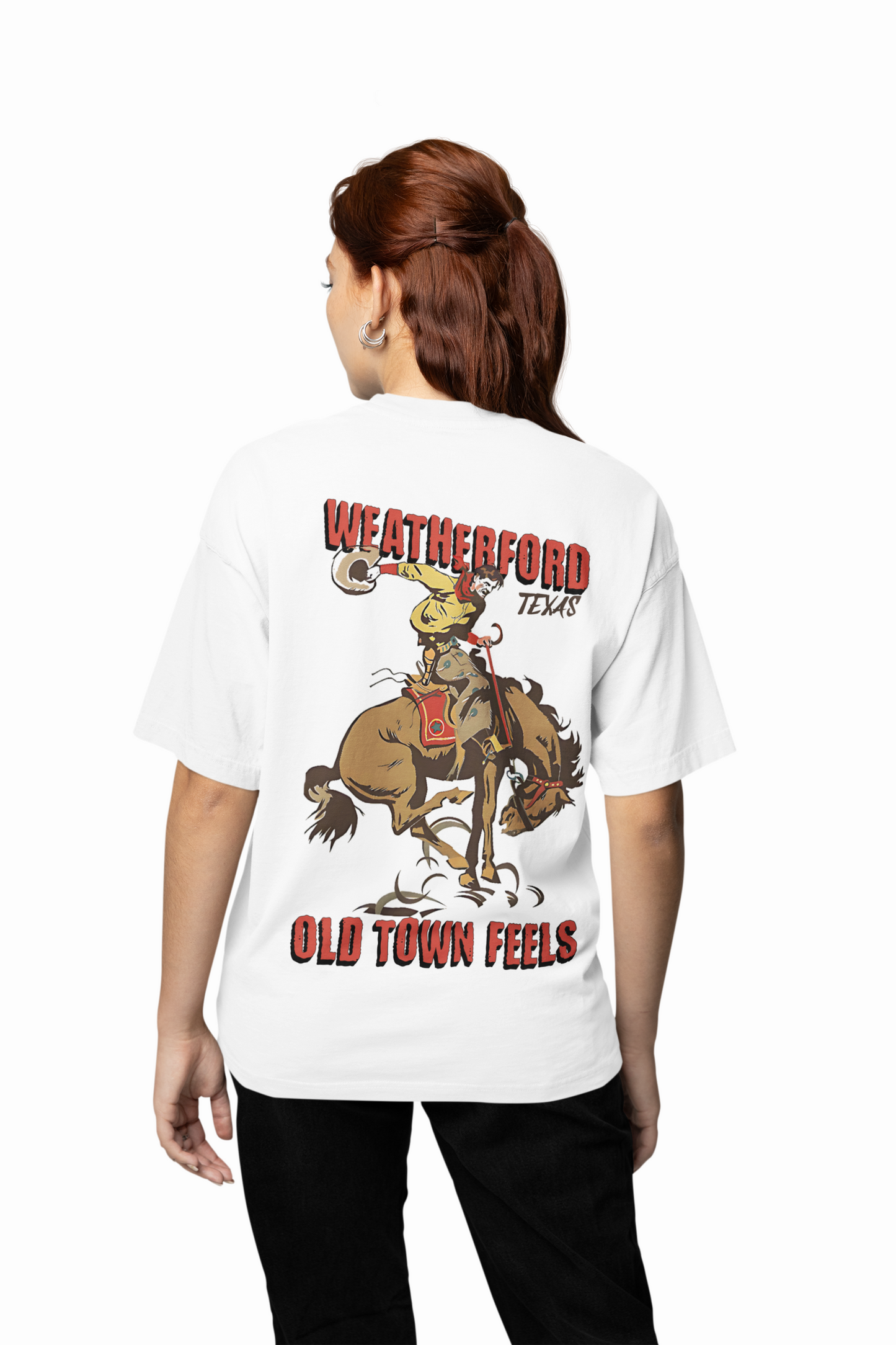 Old Town Feels Oversized T-Shirt Retro Style with Cozy Comfort