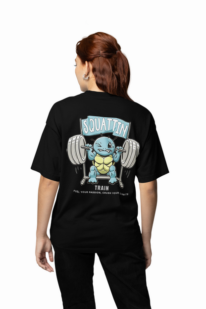 Squattian Train Oversized T-Shirts for Bold Streetwear Style