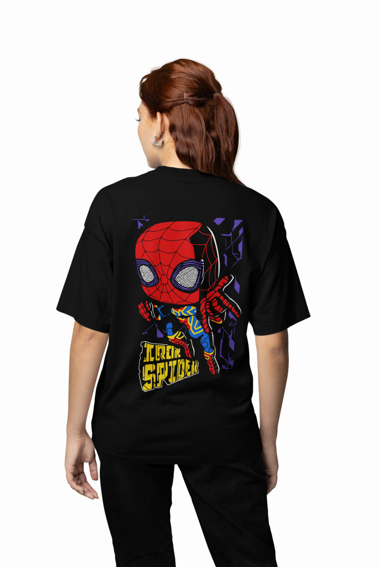 Amazing Spiderman Oversized T-Shirt Trendy Marvel Graphic
