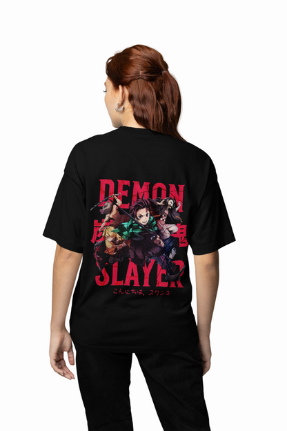 Hashira’s Wrath Oversized T-Shirt Unleash Demon Slayer Power