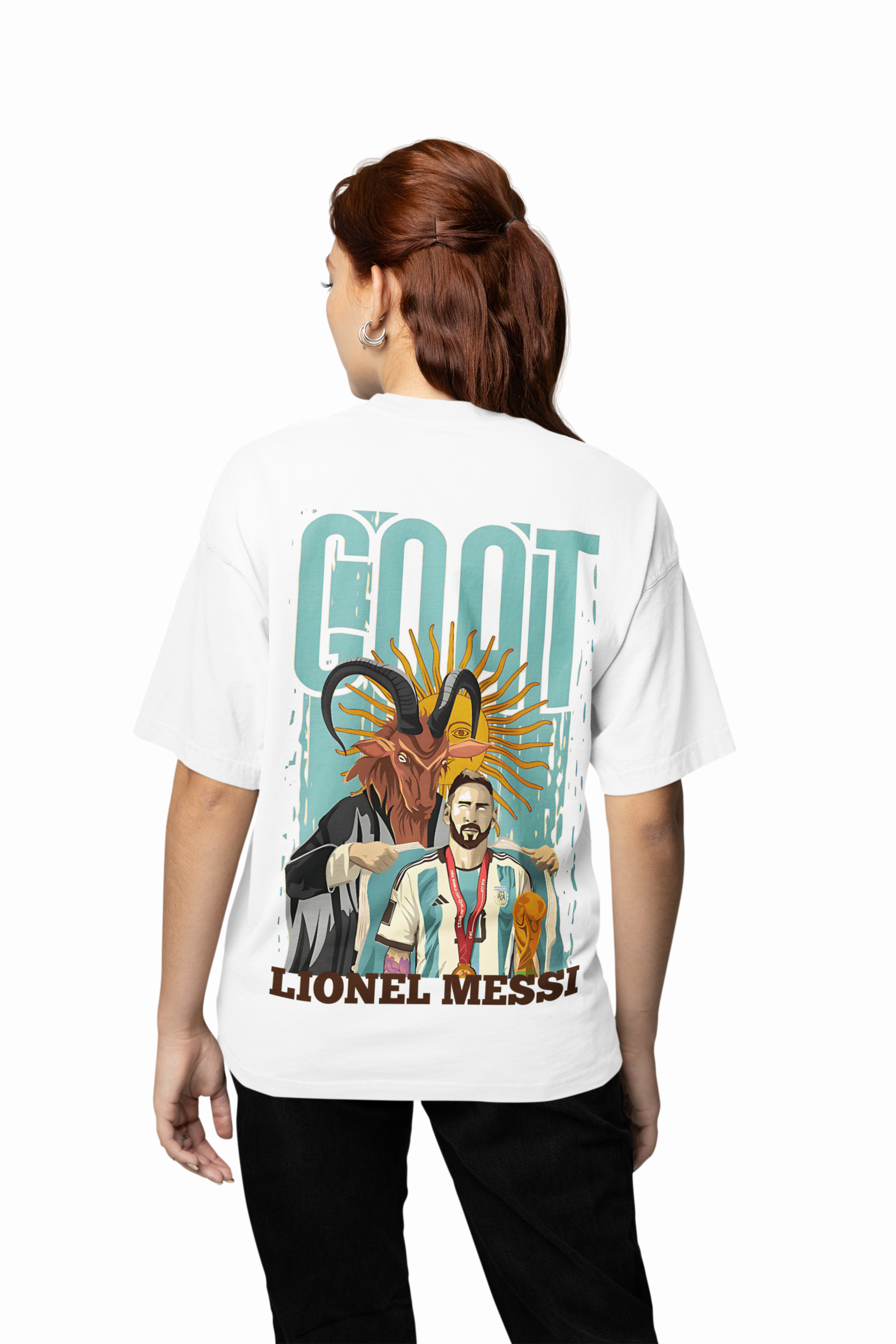 Messi GOAT Oversized T-Shirt