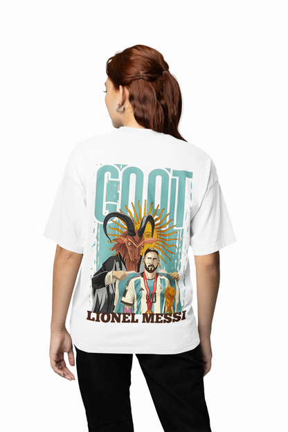 Messi GOAT Oversized T-Shirt for Football Legend Style