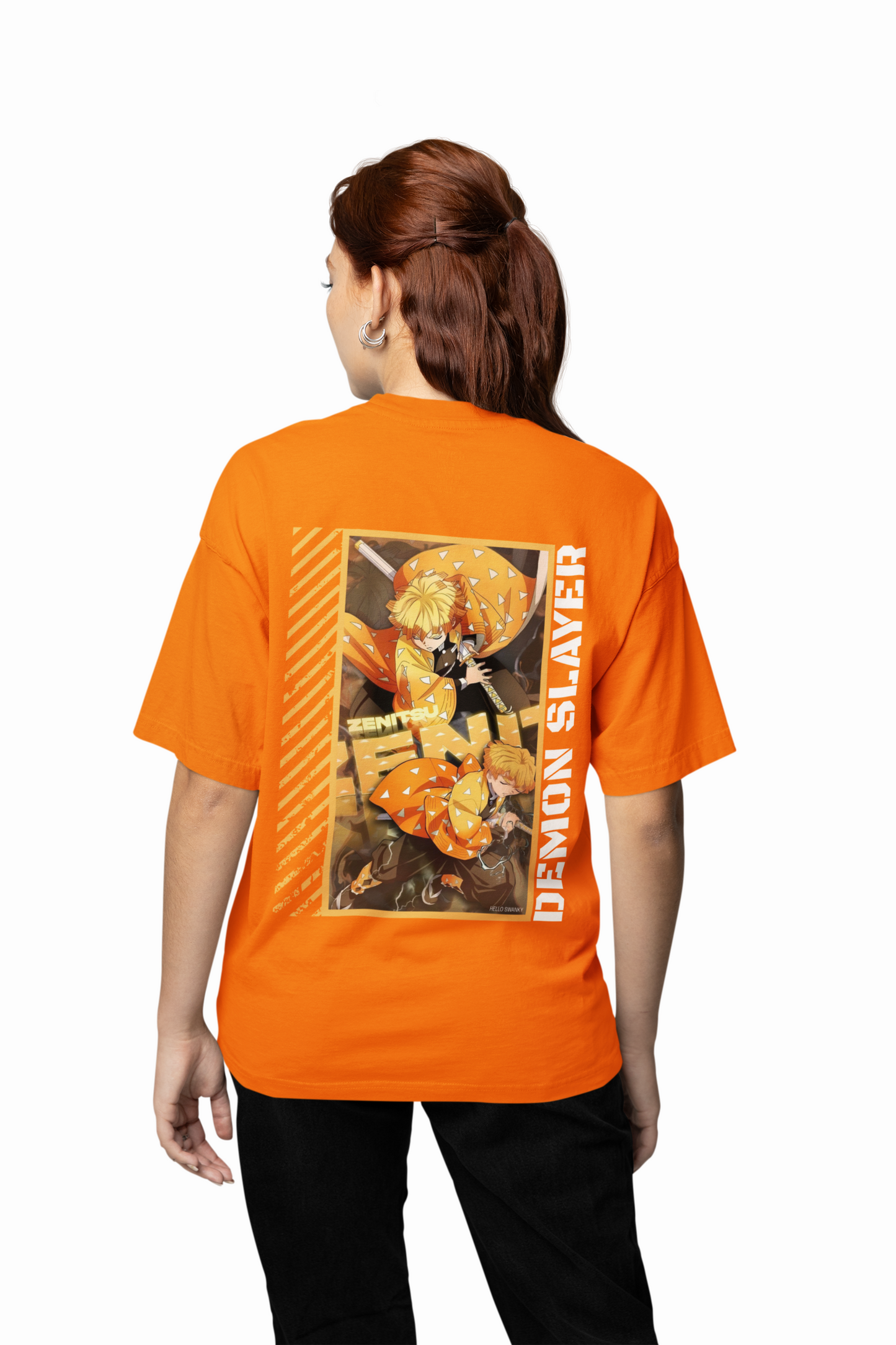 Zenitsu Oversized T-Shirt Anime Graphic Streetwear Style