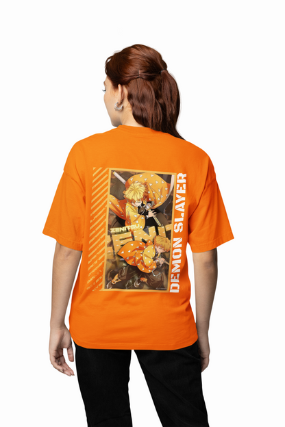 Zenitsu Oversized T-Shirt Anime Graphic Streetwear Style