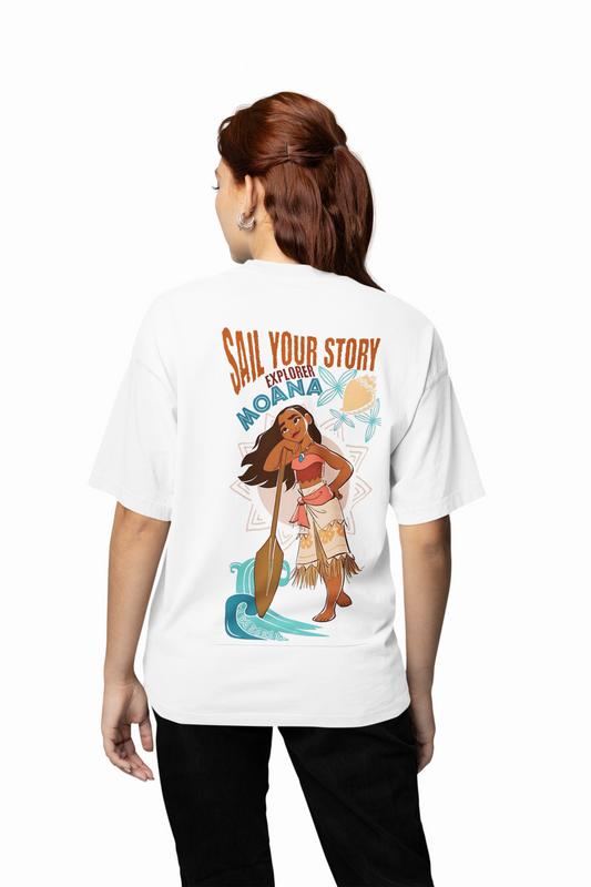 Explorer Moana Oversized T-Shirt Trendy Graphic Style