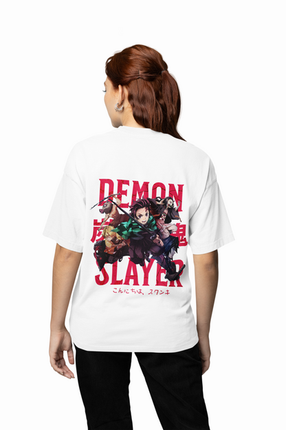 Hashira’s Wrath Oversized T-Shirt Unleash Demon Slayer Power