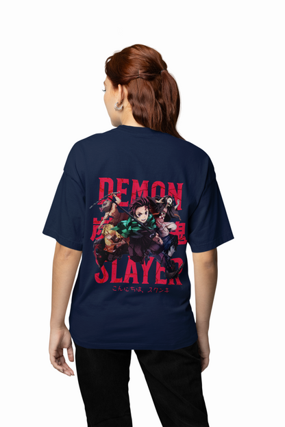 Hashira’s Wrath Oversized T-Shirt Unleash Demon Slayer Power