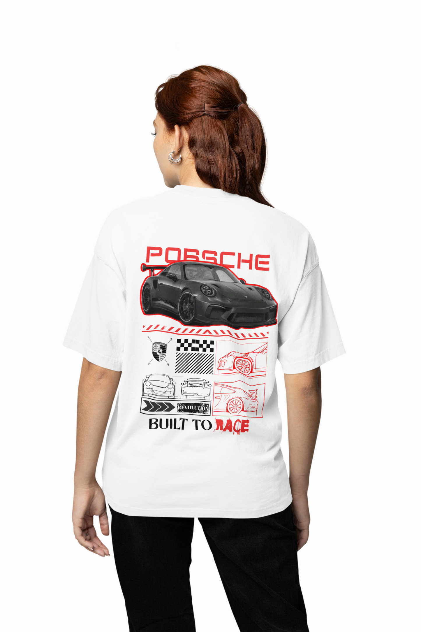 Porsche Build To Race Oversized T-Shirt