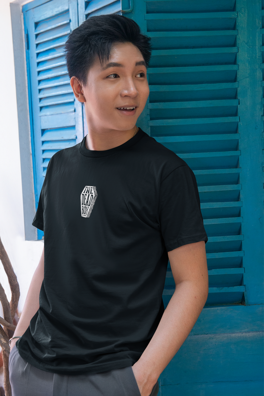 The Dead Box Half Sleeve Black Round Neck T-Shirt Casual