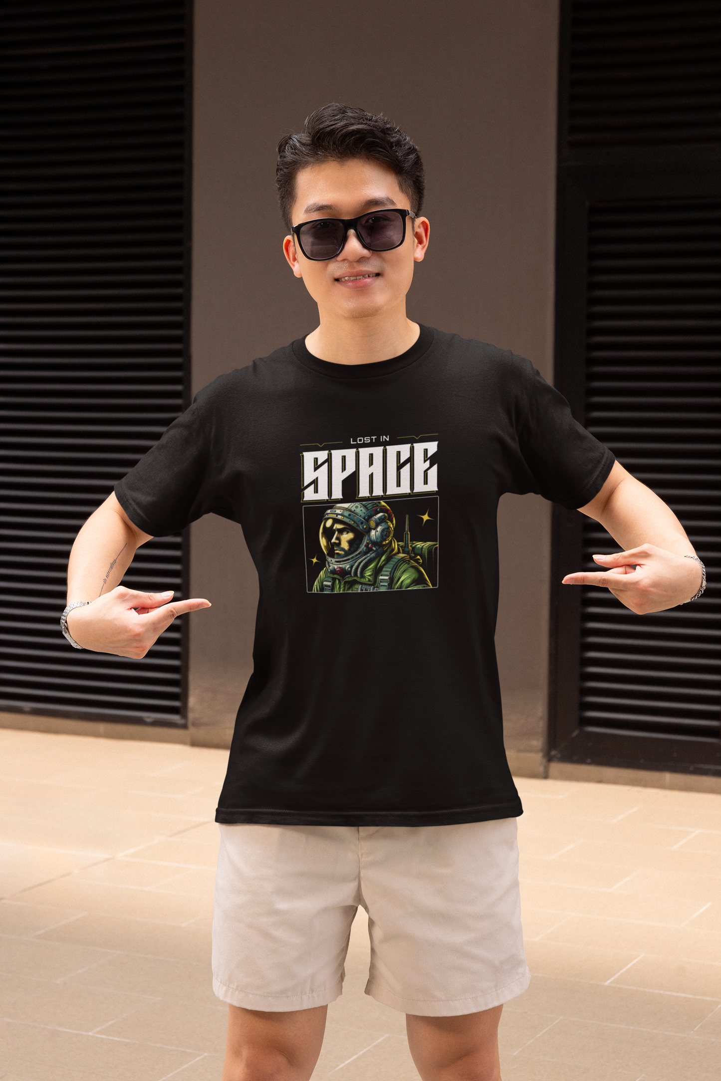 Lost In Space Half Sleeve Round Neck T-Shirt for Men Wear