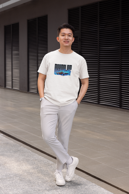 Maximalist Half Sleeve White Round Neck T-Shirt – Casual Style
