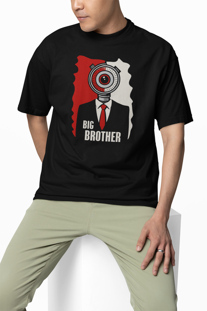 Big Brother Time Oversized T-Shirt Fun Casual Graphic Tee