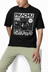 Pikachu 025 Pokemon Oversized T-Shirts