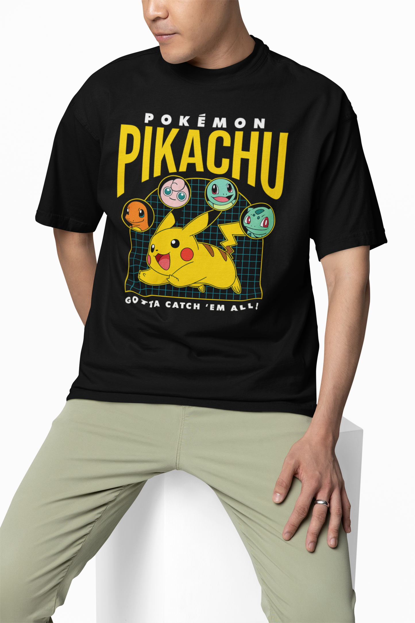 Gotta Catch Oversized T-Shirts – Anime Inspired Streetwear