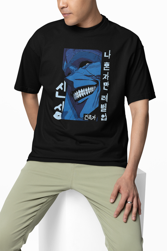 Only I Level Up Oversized T-Shirts Anime Hunter Wear
