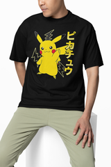 Pikachu Thunder Oversized T-Shirts