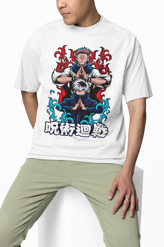 Yuji And Ryomen Sukuna Oversized T-Shirts Anime Style