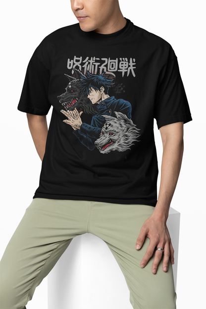 Megumi Divine Dogs Oversized T-Shirts – Anime Streetwear