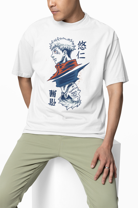 Sukuna Jujutsu Kaisen Oversized T-Shirt Anime Streetwear Tee