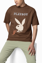 Playboy Dark Icon Oversized Graphic T-Shirt