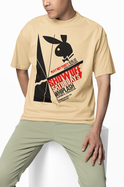 Playboy Party Oversized T-Shirt – Bold Streetwear Graphic