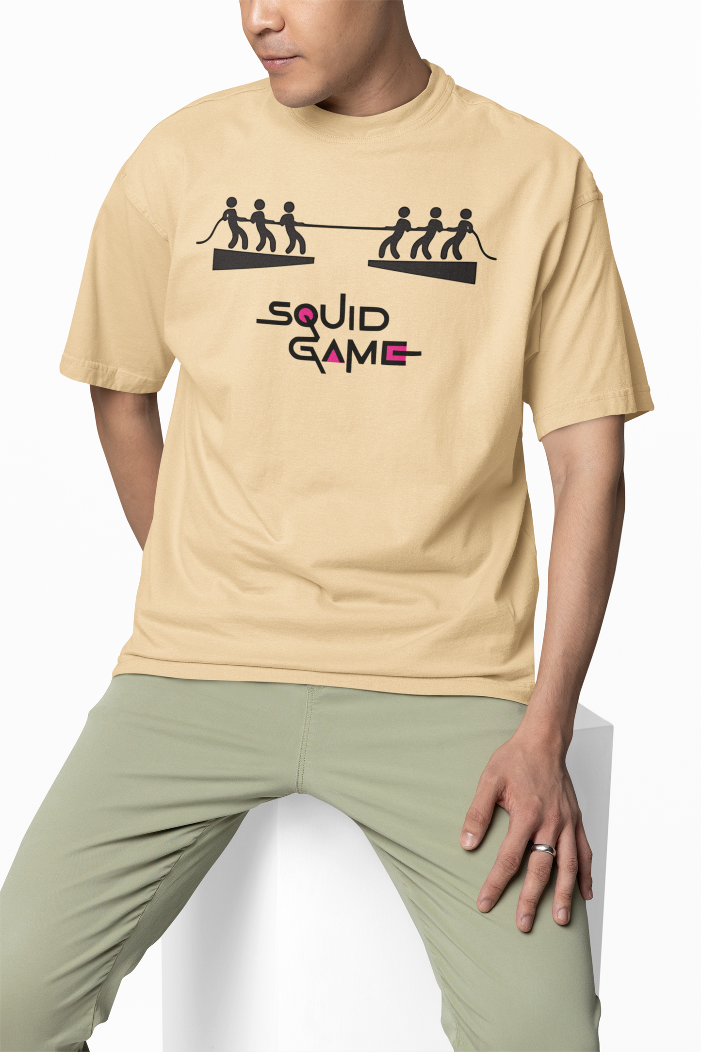Squid Game Round Oversized T-Shirt Iconic Streetwear Art
