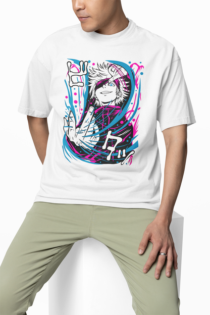Satoru Gojo Oversized T-Shirts for Anime Streetwear Outfits