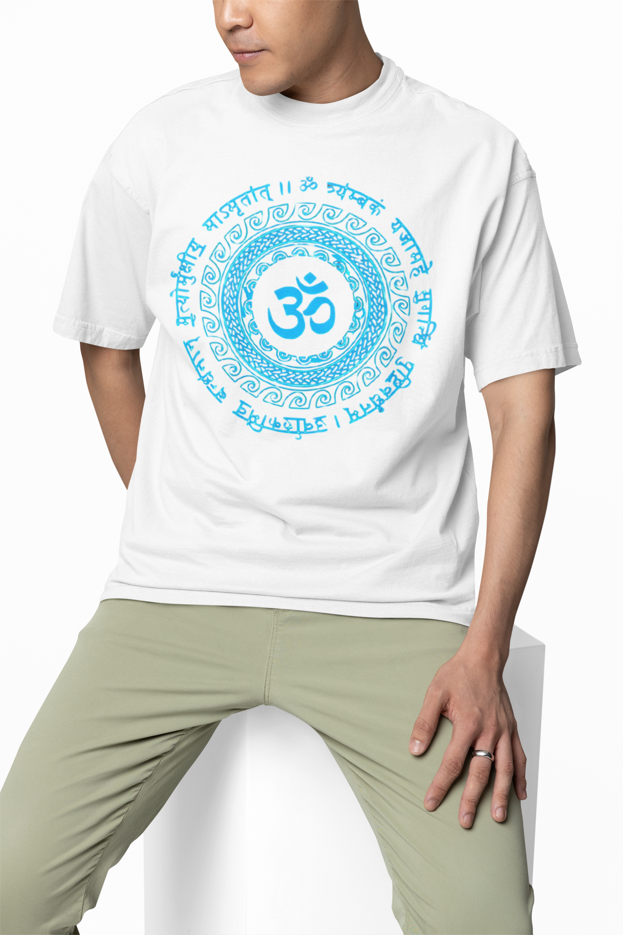 Om Spiritual Art Oversized T-Shirts