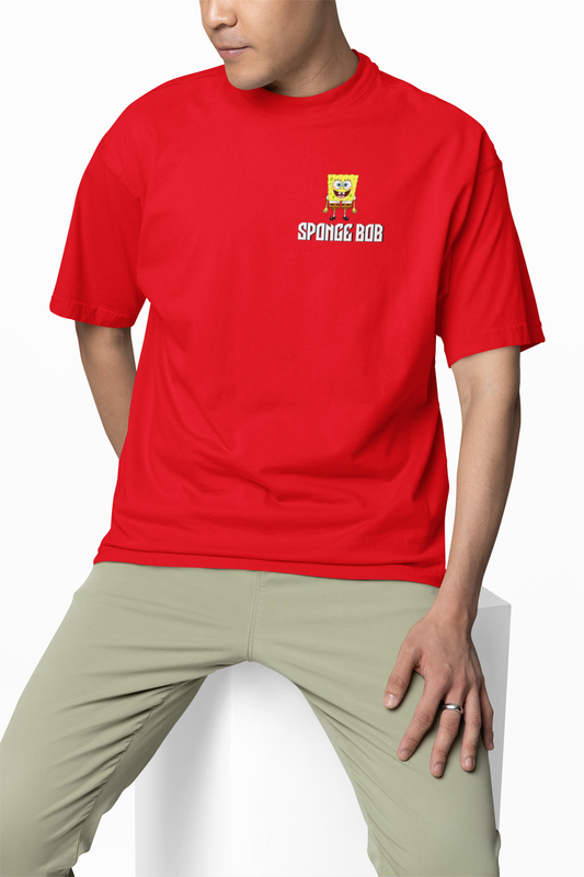 Bob Esponja Oversized T-Shirt Trendy SpongeBob Graphic Tee