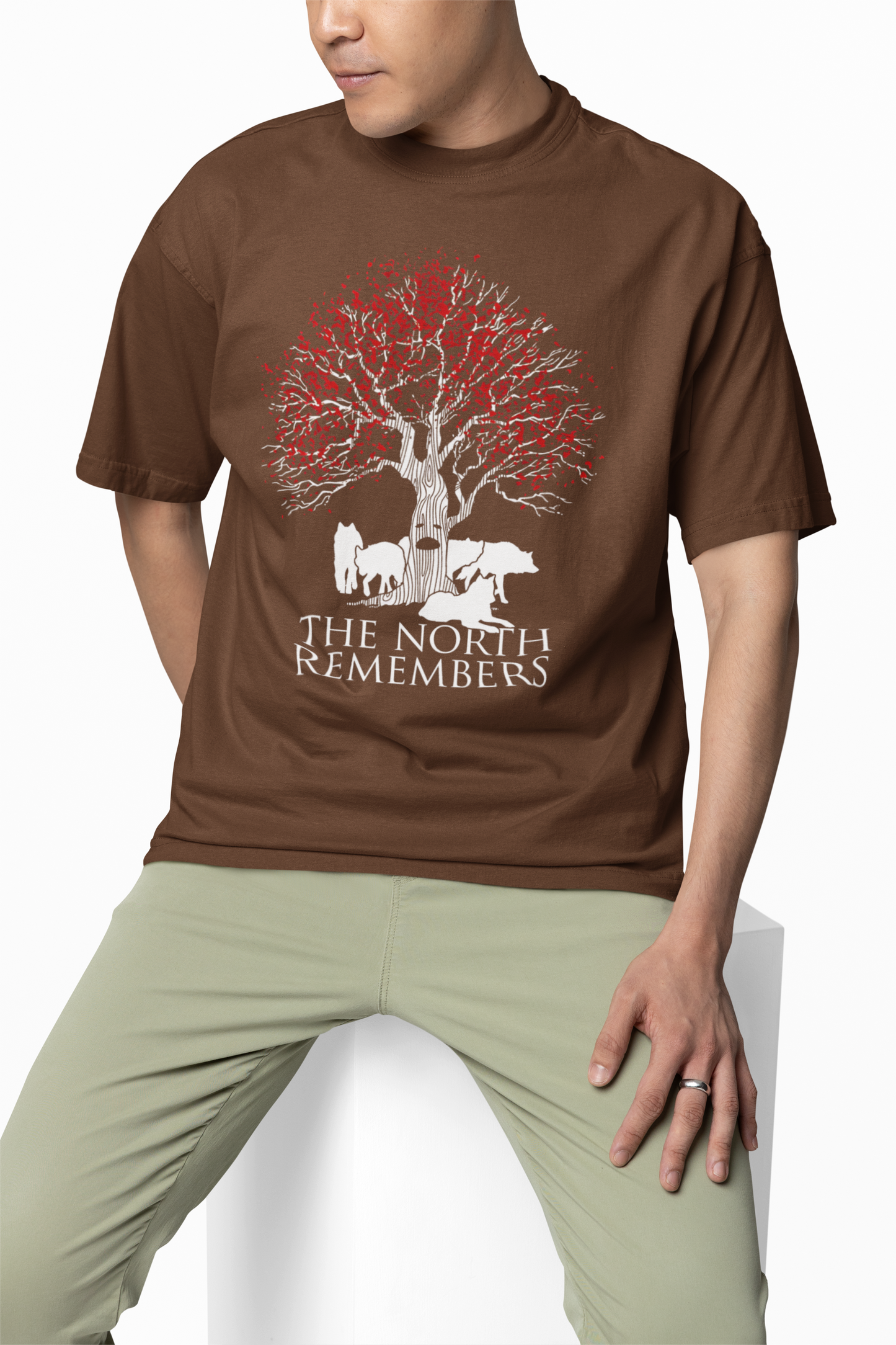 Tree Graphic Oversized T-Shirts Nature Streetwear Style