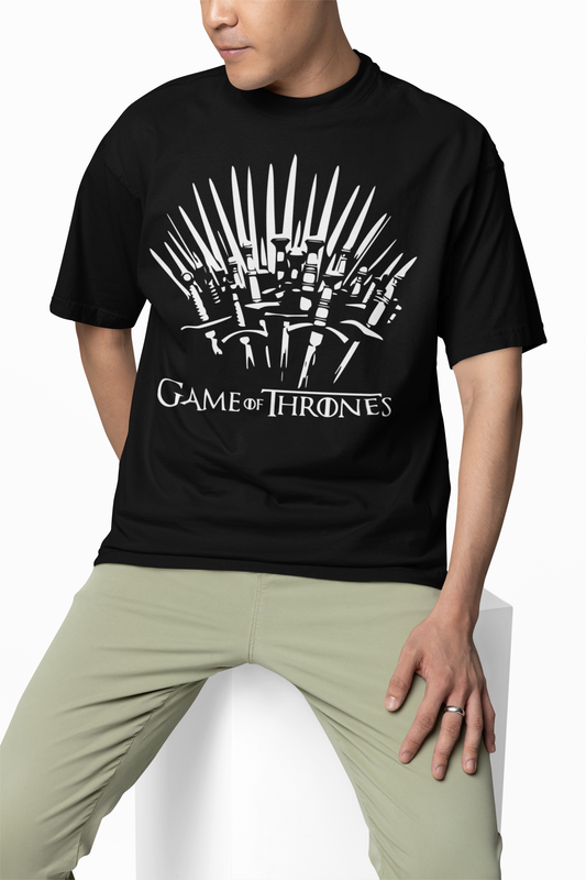 Game of Thrones Sword Graphic oversized T-Shirts