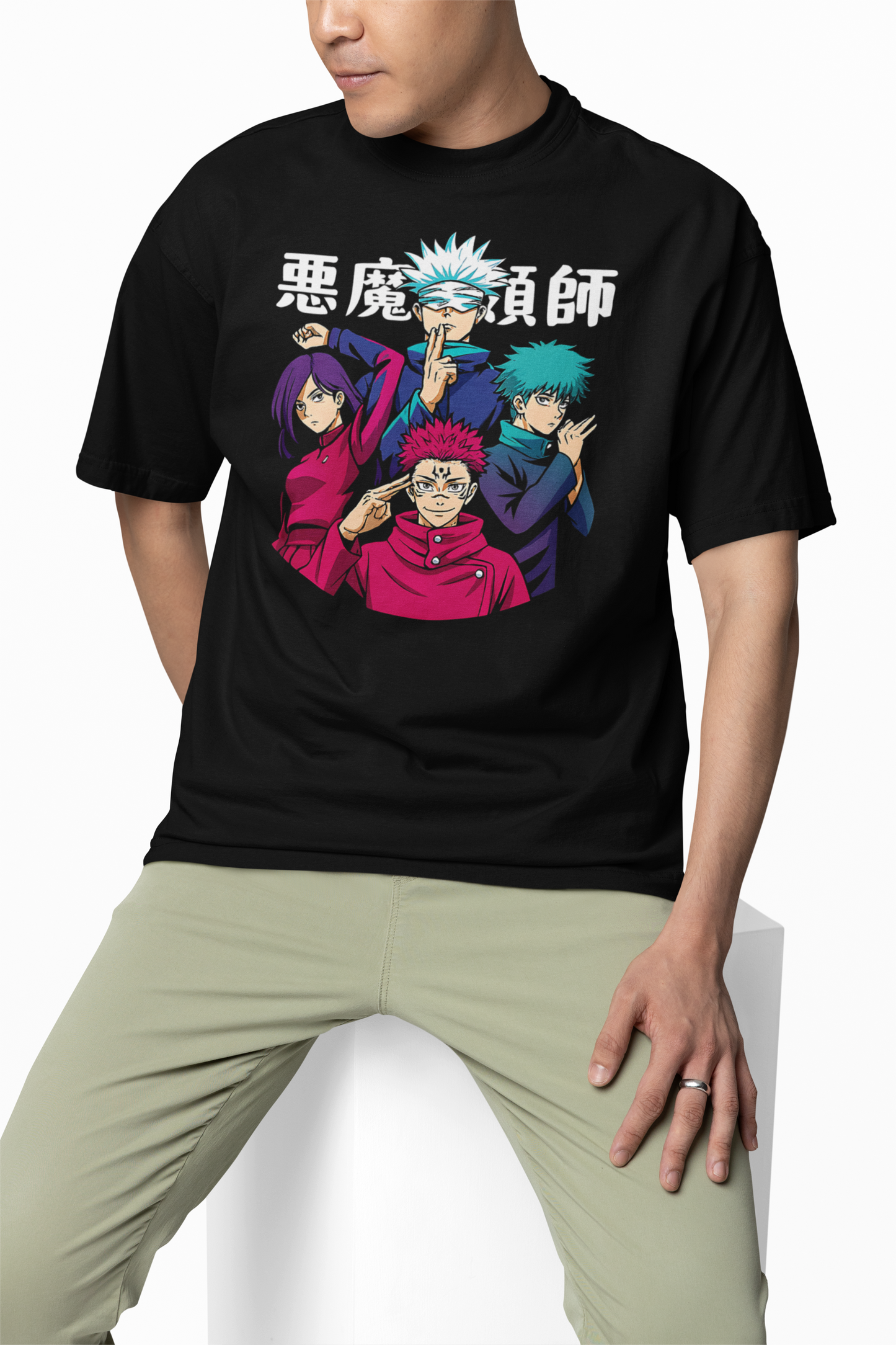 Jujutsu Kaisen Oversized T-Shirts – Anime Streetwear Style