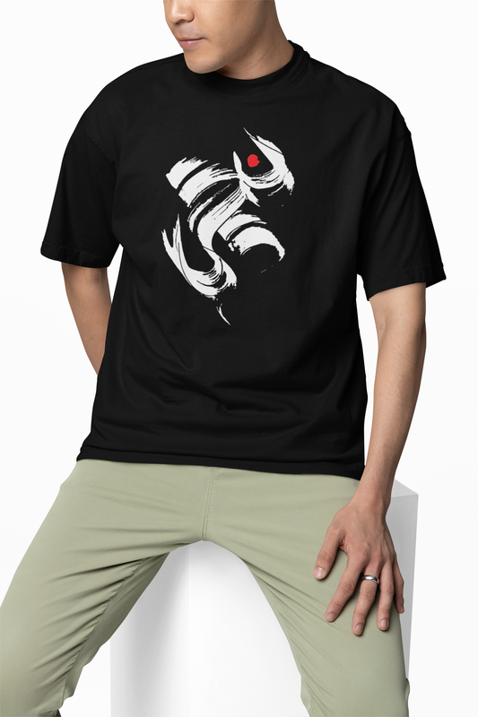 Om Brush Art Oversized T-Shirts