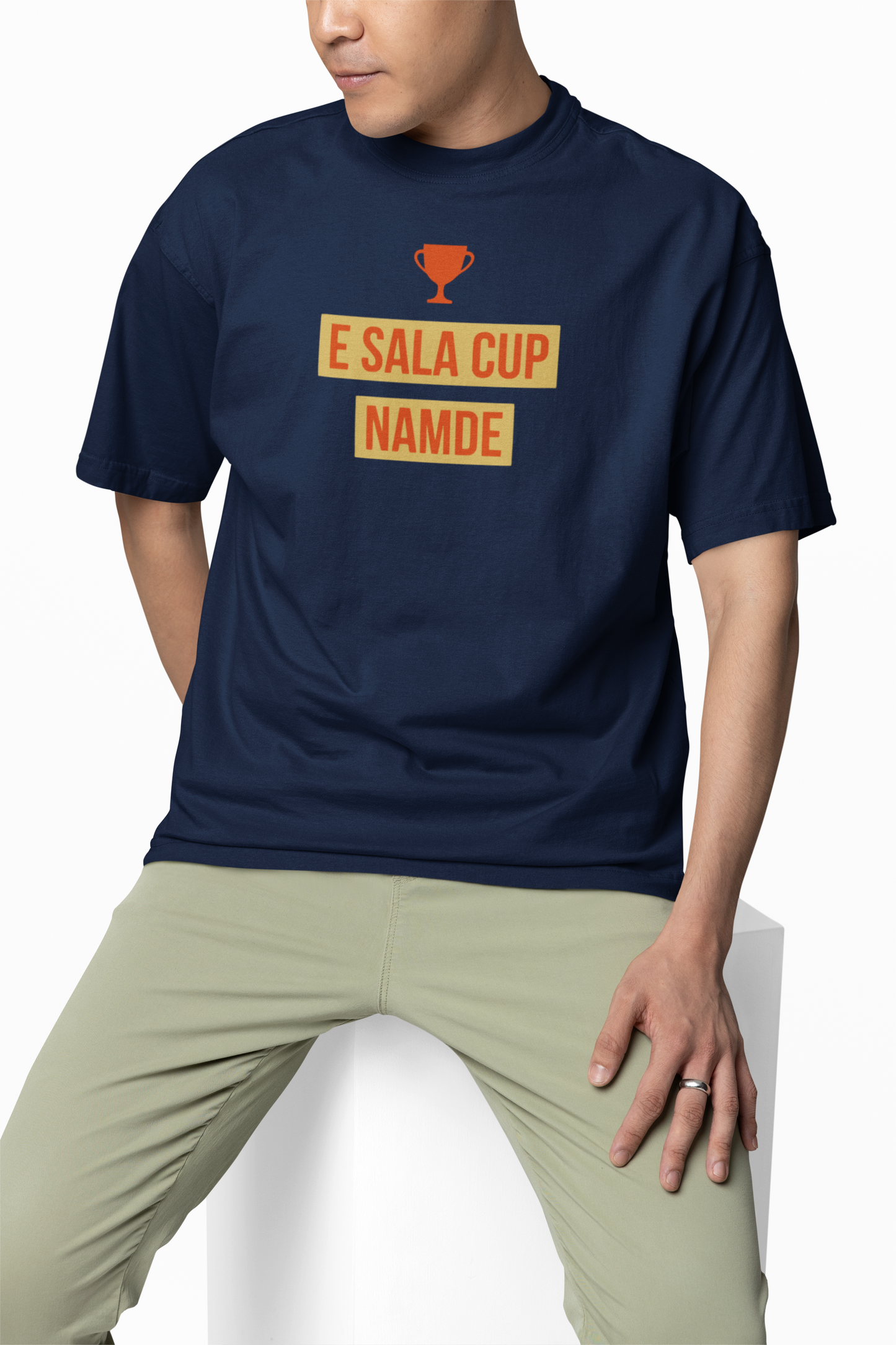 E Sala Cup Namde Oversized T-Shirt Trendy Fan Casual Wear