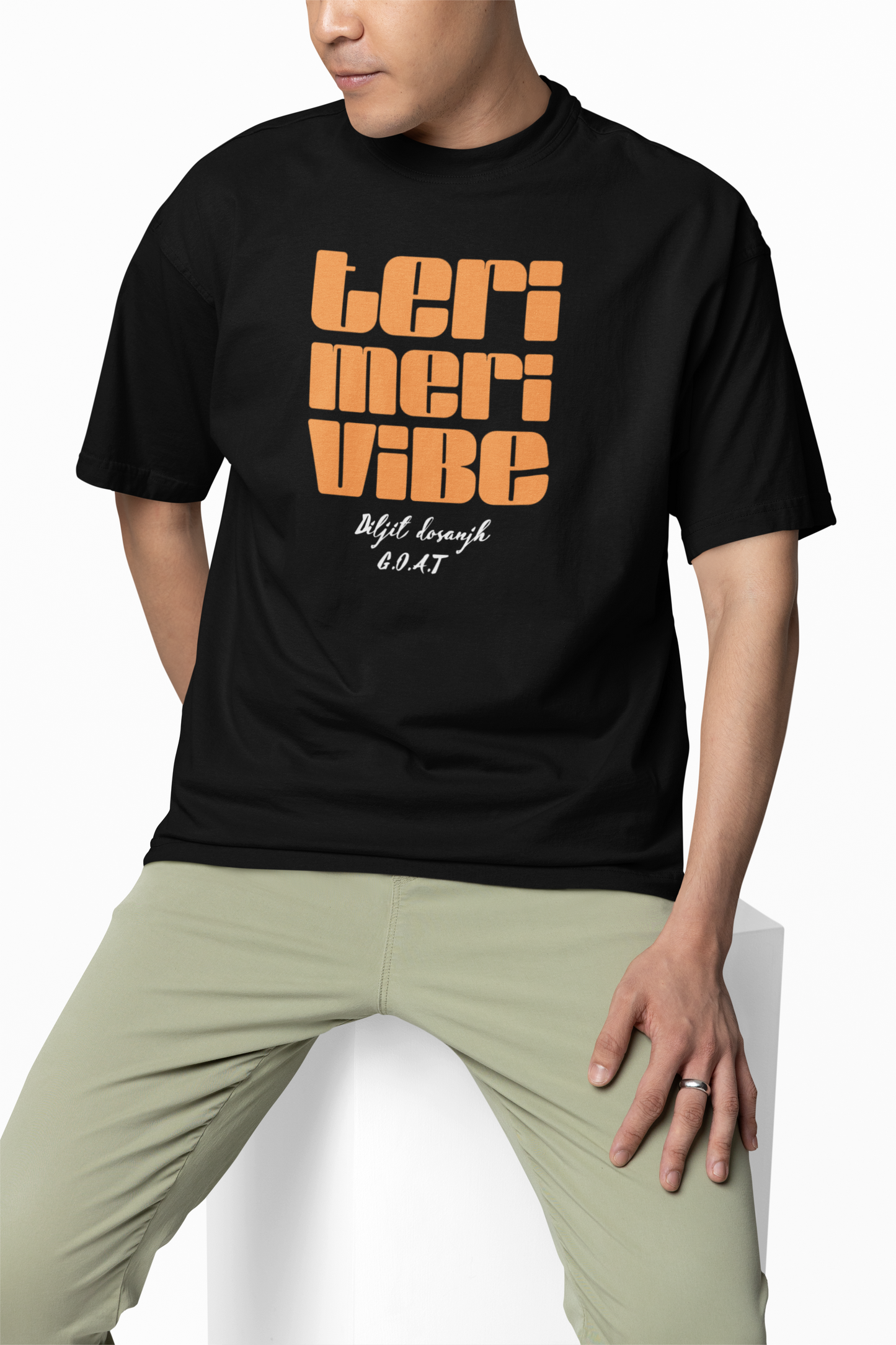 Teri Meri Vibe Oversized T-Shirt Desi Streetwear Style Tees