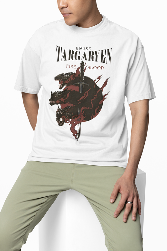 House Targaryen Oversized T-Shirts Fire Blood Streetwear