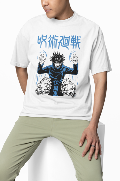 Megumi Fushiguro Oversized T-Shirts – Anime Streetwear