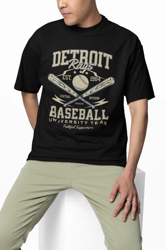 Baseball Detroit Oversized T-Shirt