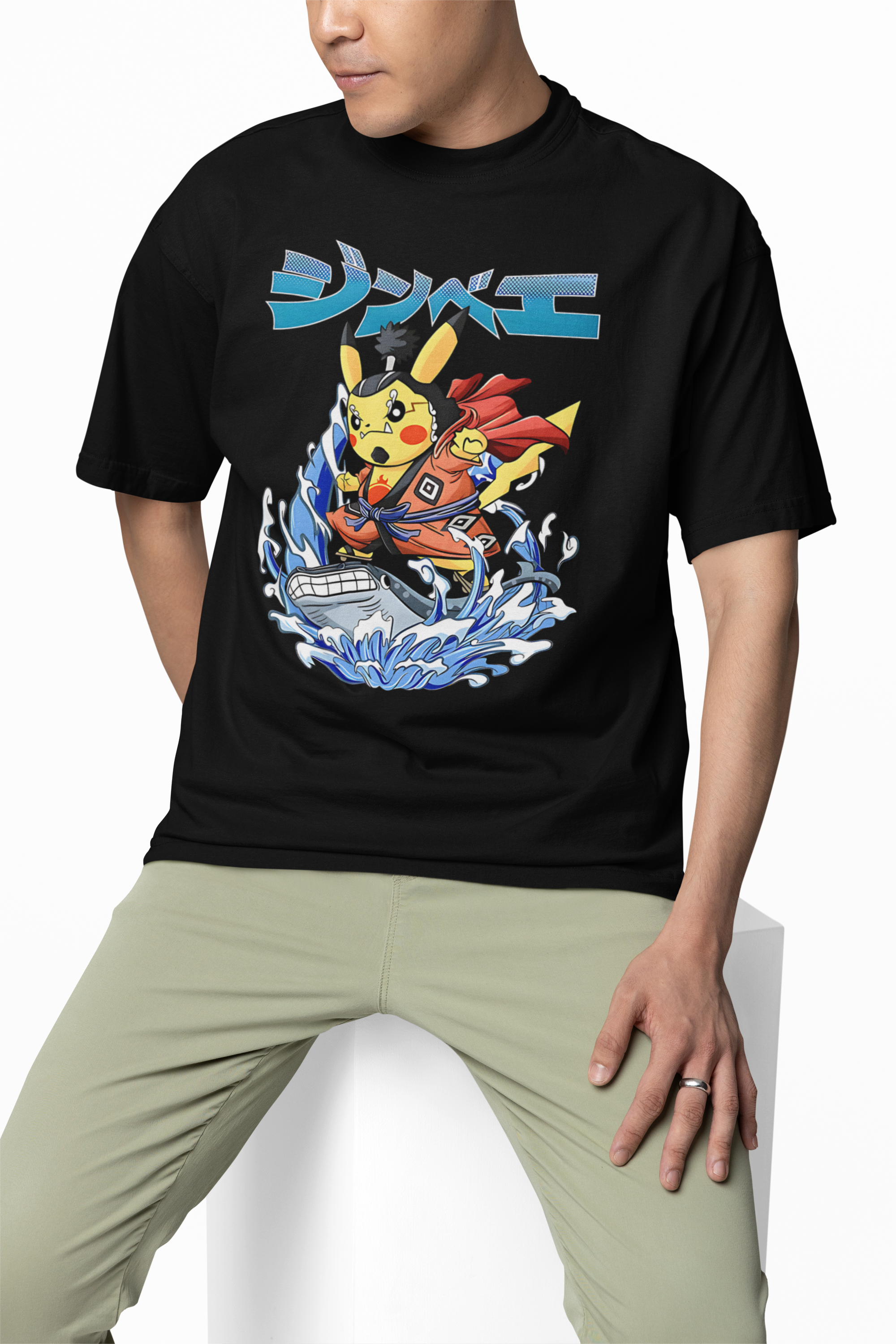 Pikachu Jinbe Oversized T-Shirts