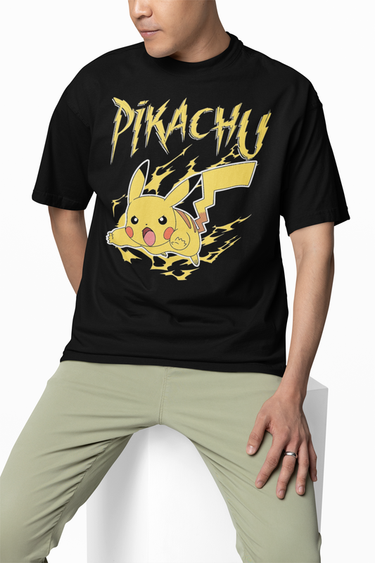 Pikachuu Pokemon Oversized T-Shirts