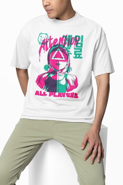 Attention All Players Oversized T-Shirt Game-Inspired Style