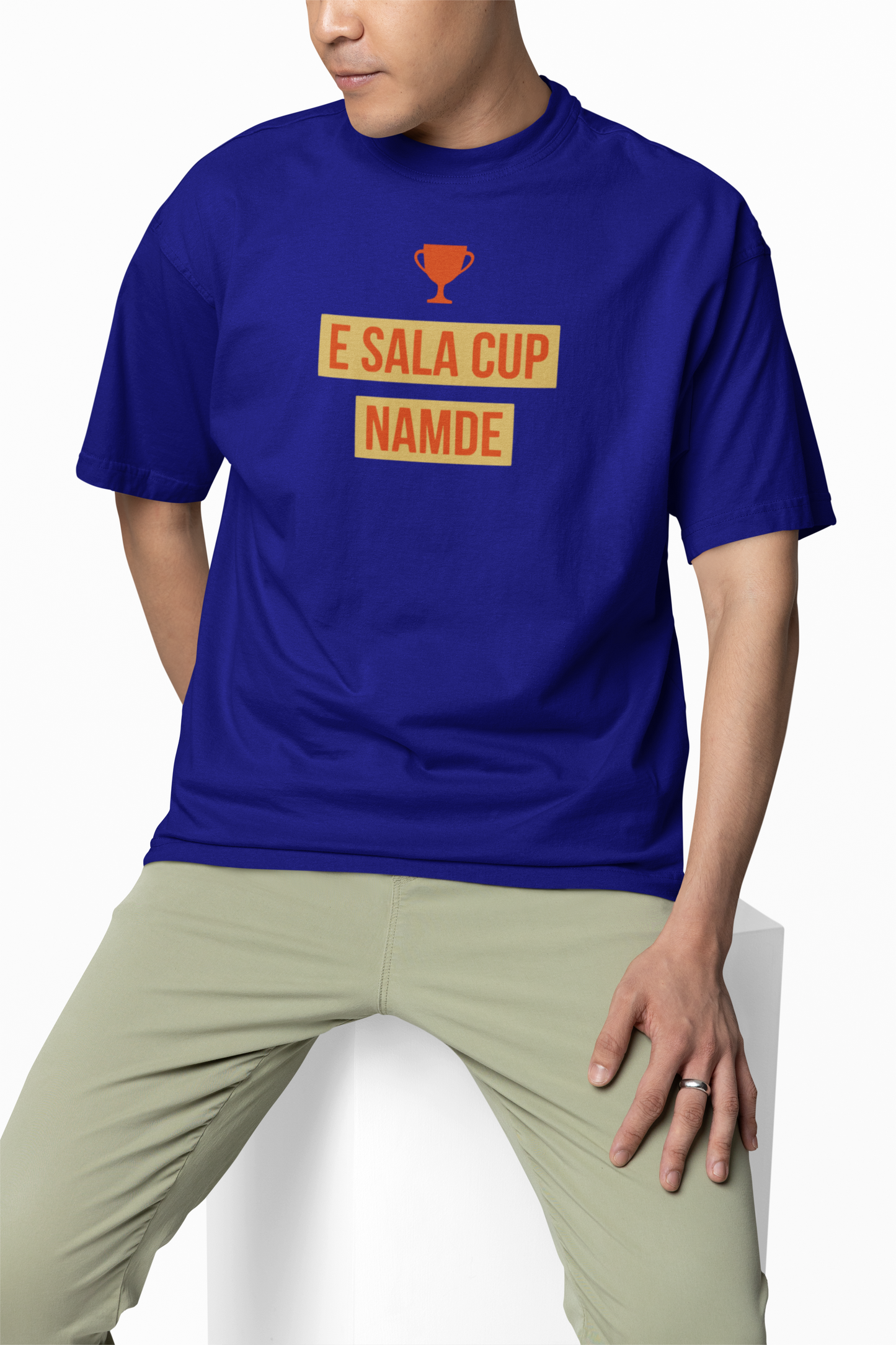 E Sala Cup Namde Oversized T-Shirt Trendy Fan Casual Wear