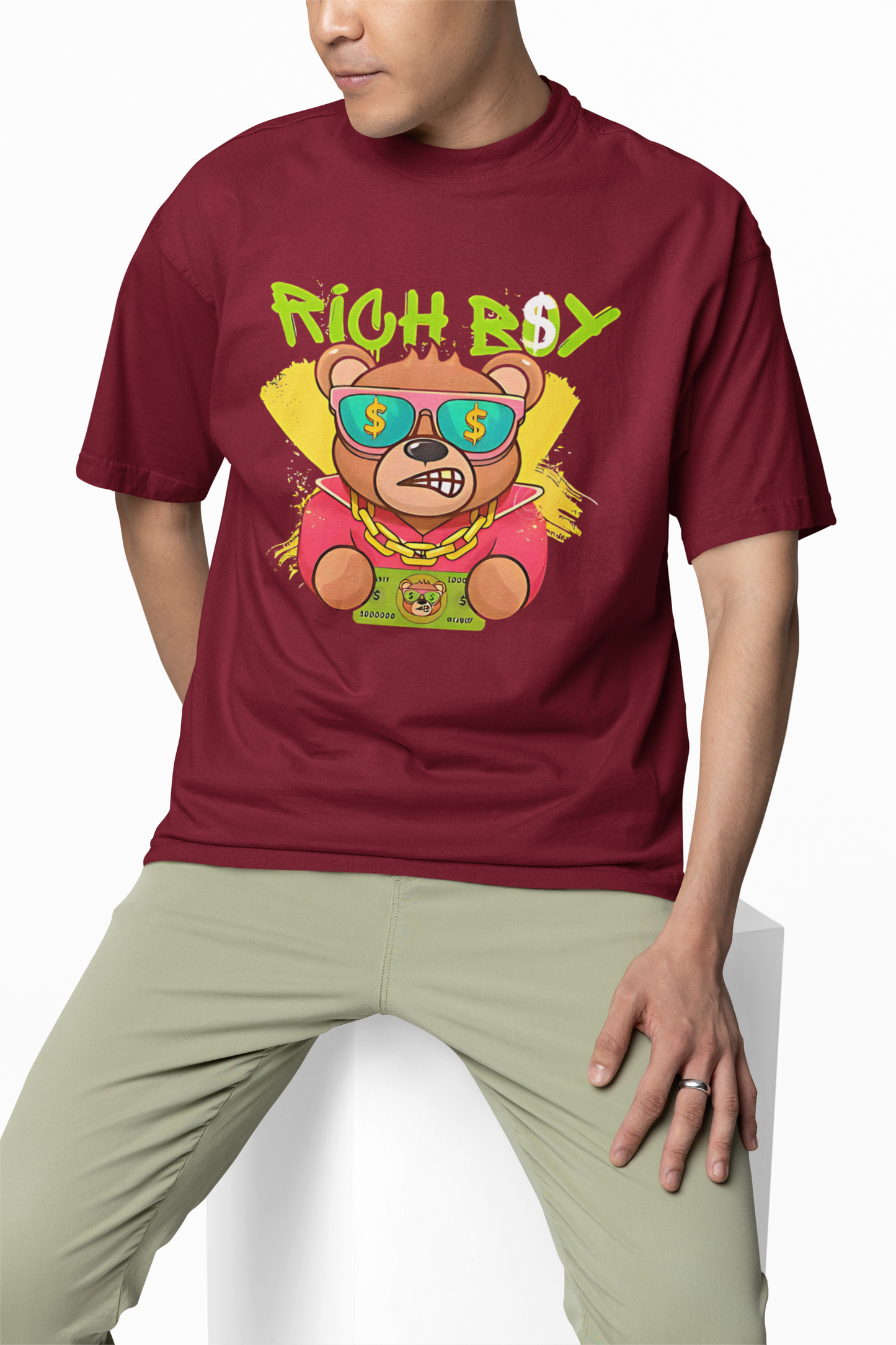 Rich Boy Oversized T-Shirt – Luxury Streetwear Essential