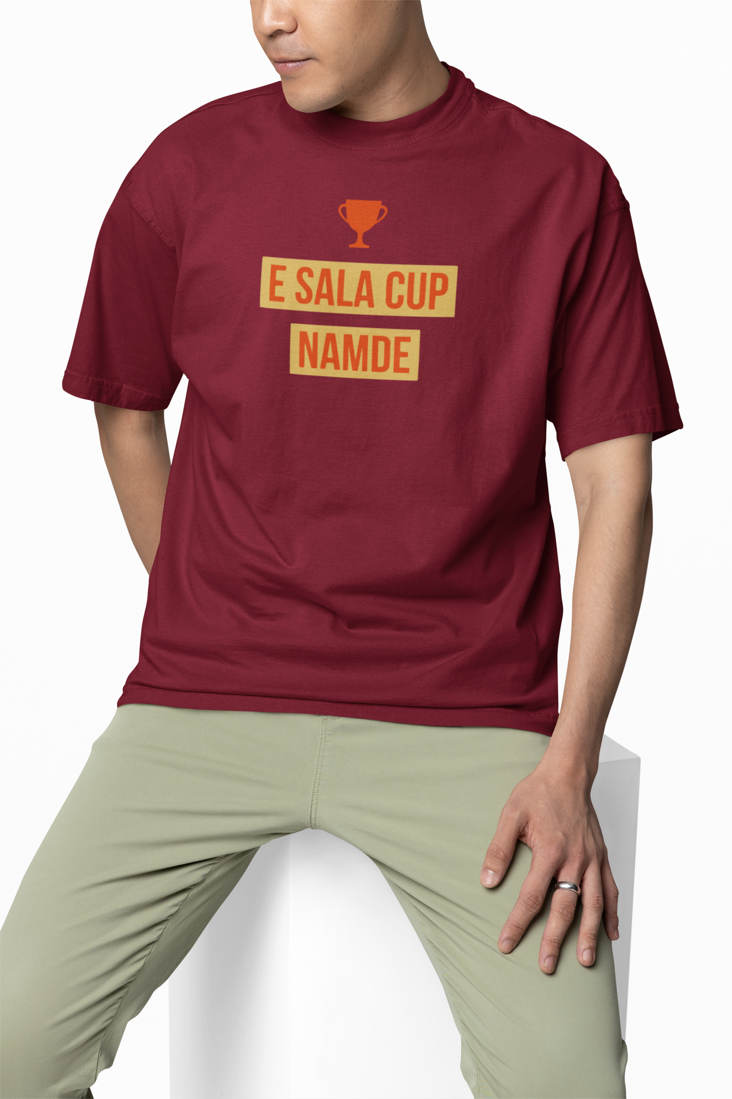 E Sala Cup Namde Oversized T-Shirt Trendy Fan Casual Wear
