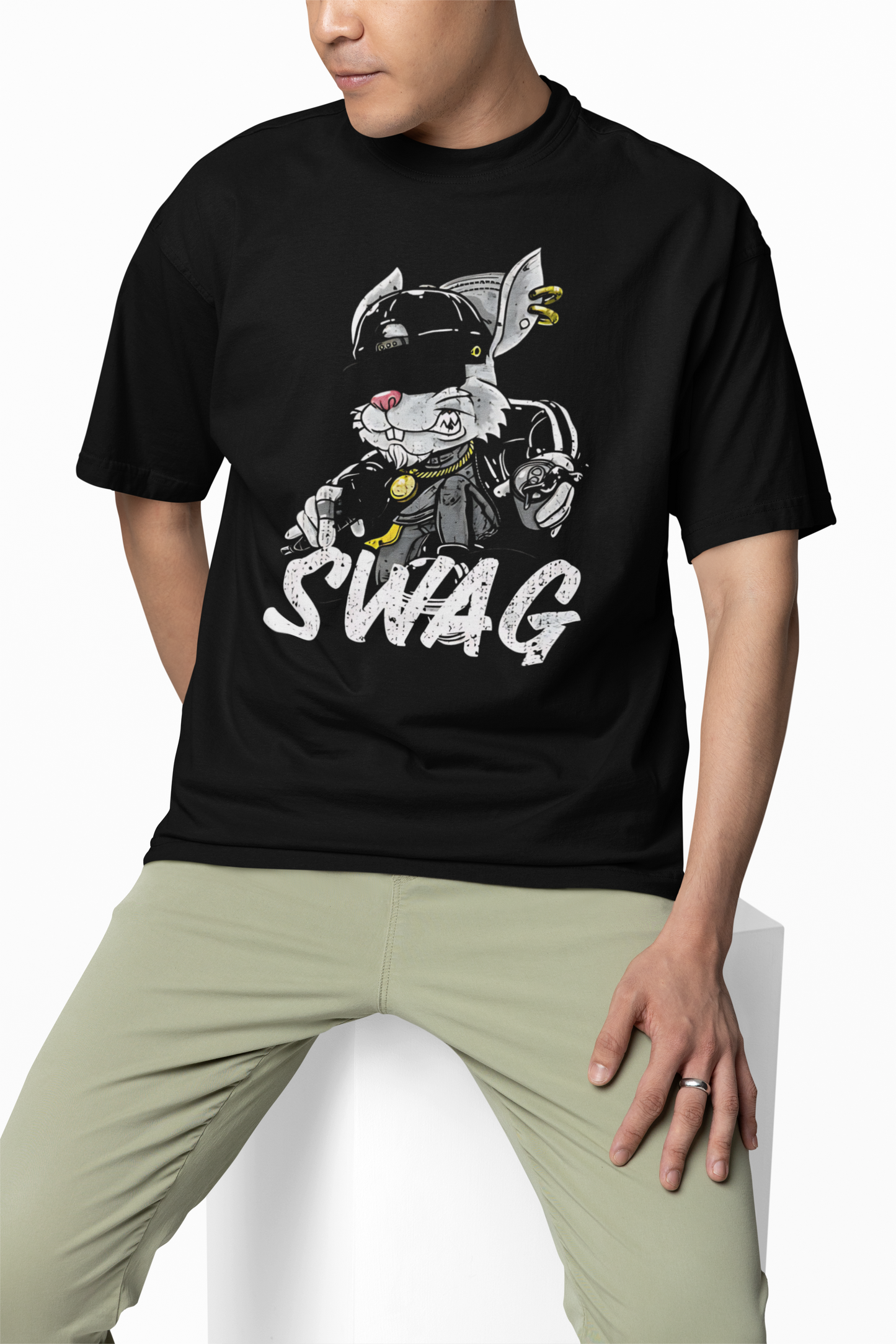 Bunny Swag Oversized T-Shirts | Trendy Streetwear Style