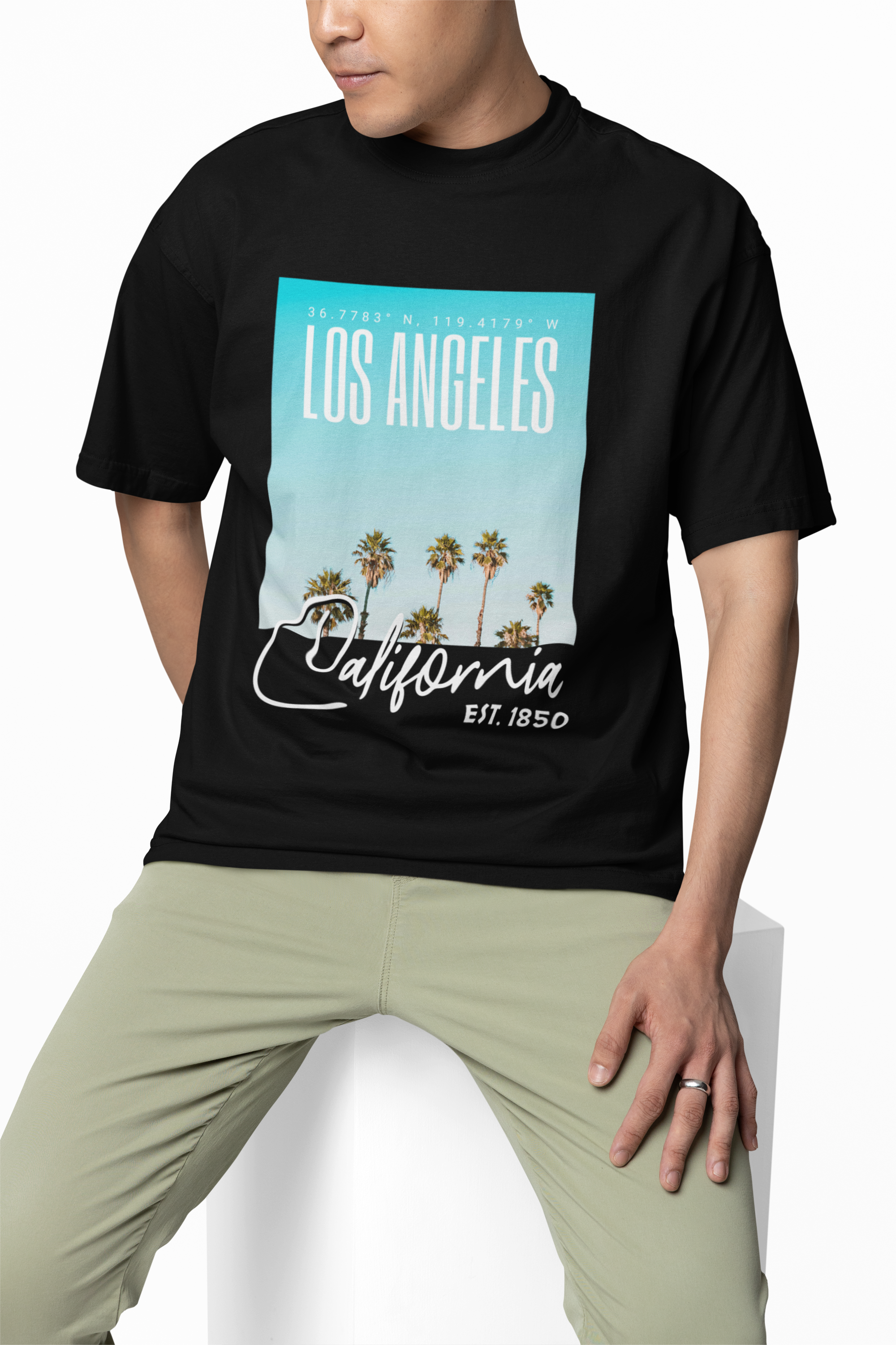 California 1850 Oversized T-Shirts