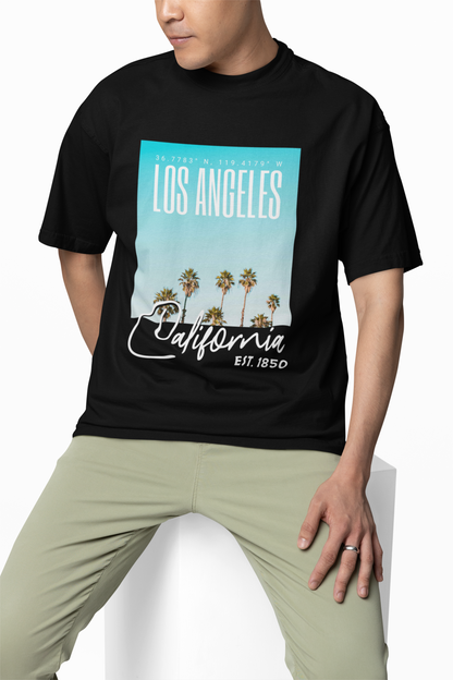 California 1850 Oversized T-Shirt Trendy Streetwear