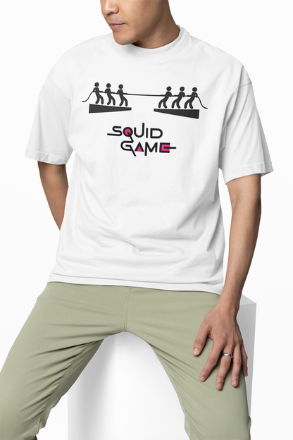 Squid Game Round Oversized T-Shirt Iconic Streetwear Art