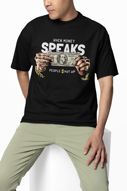 Money Speaks Oversized T-Shirt – Bold Streetwear Style