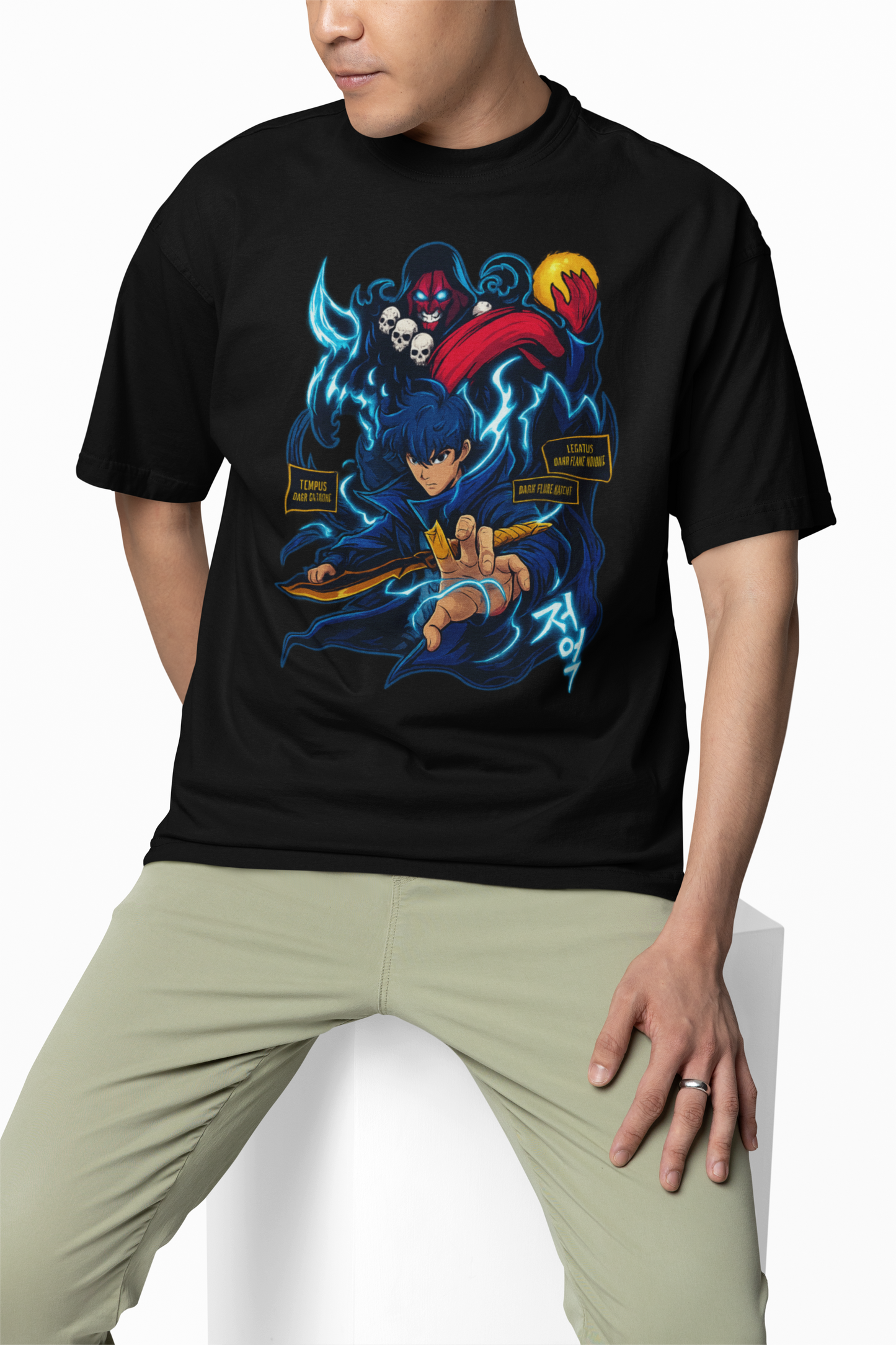 Dark Flure Katcht Oversized Comfortable Graphic T-shirt